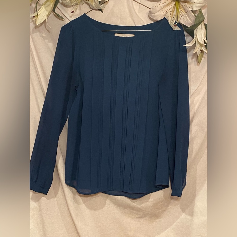 Ann Taylor LOFT. Petite Small. Jewel-tone turquoise.
